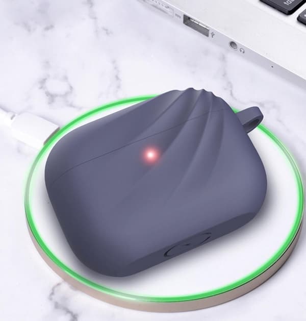 DEVIA Silikon laddningsfodral för AirPod Pro Med Krok - Blå Blue