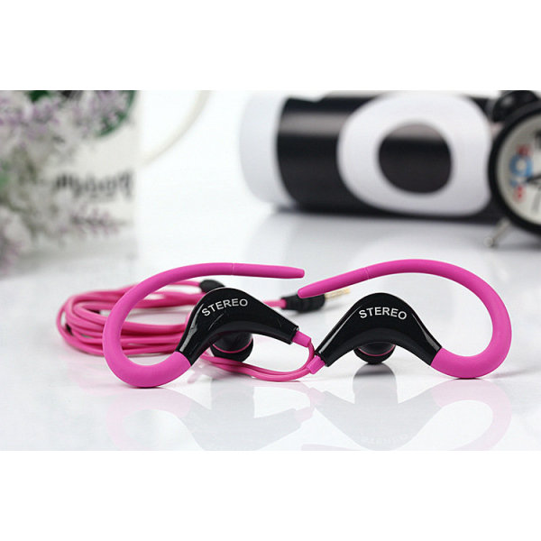 Actrail Stereo Sports-hovedtelefoner med mikrofonopkaldskontrol - Pink Pink
