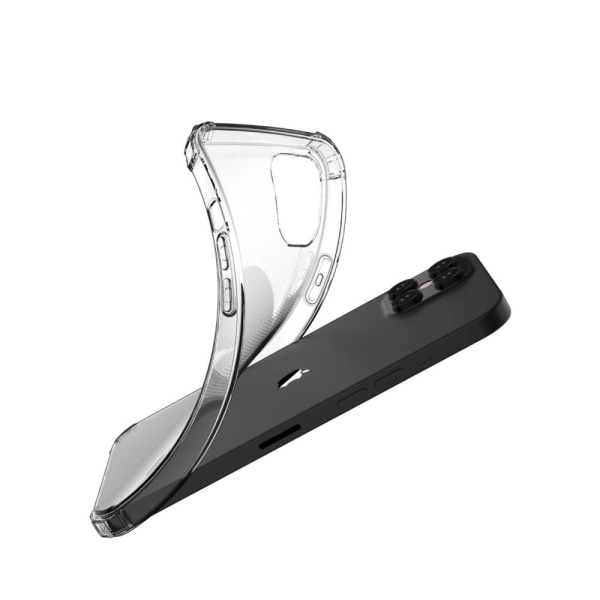 iPhone 12 PRO MAX - Bumper Ekstra stødsikker, tyndt blødt cover Transparent