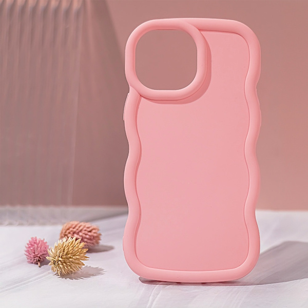 iPhone 16 - Candy Skyddande Mjuk Ska - Rosa Pink