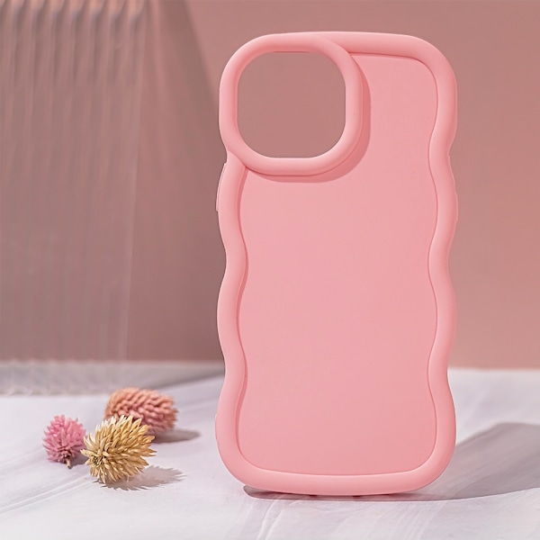 iPhone 16 - Candy Skyddande Mjuk Ska - Rosa Rosa