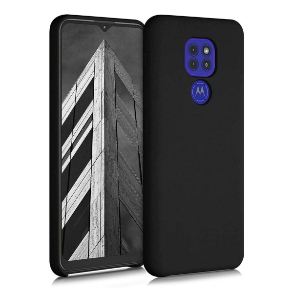 Motorola Moto E7  - Matt TPU Mjuk Skal - Svart Black