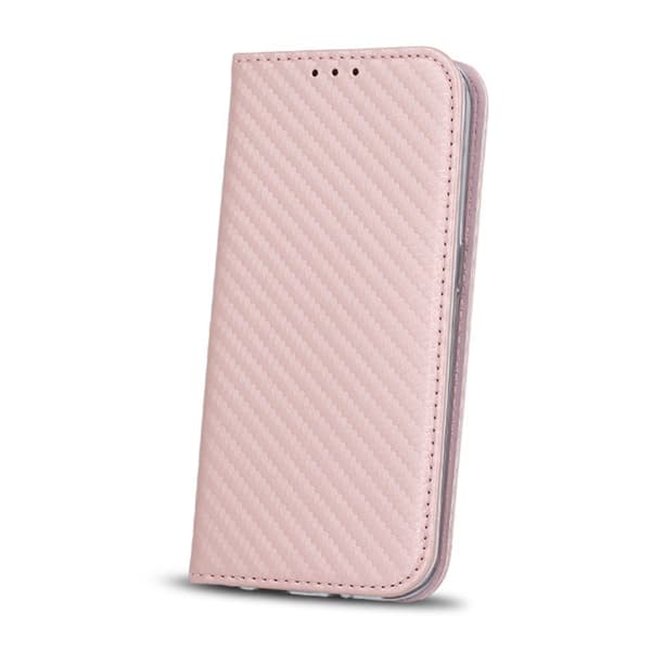 Samsung Galaxy J7 (2017) Smart Carbon Plånboksfodral - Roseguld Rosa guld