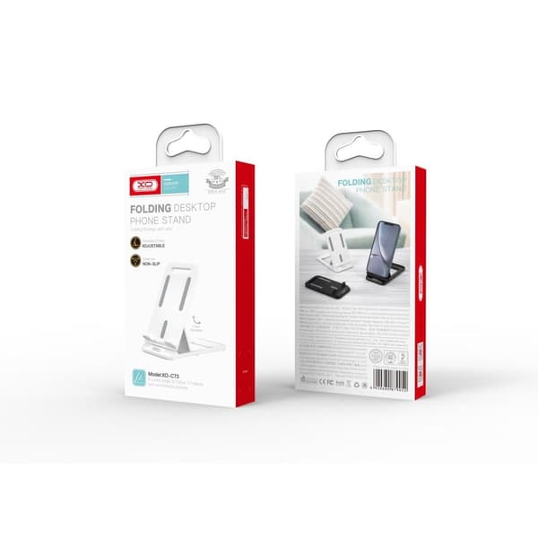 Bærbar Multi-Angle Mobiltelefon Holder/Stativ Holder - Sort Black