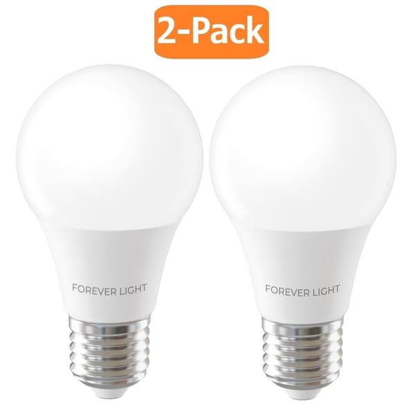 [2-PACK] Forever Light LED E27 A60 Glödlampa 7W 806lm 4000K Neutralvit 60W Ekvivalent Vit