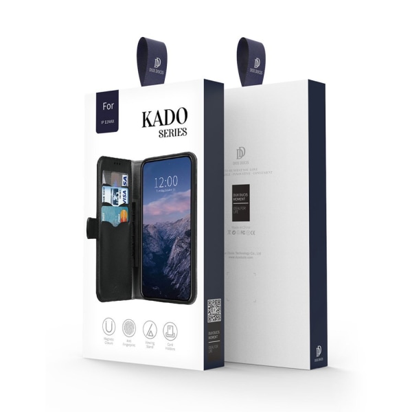 iPhone 11 Pro - Dux Ducis Kado Case Lompakko - Musta Black