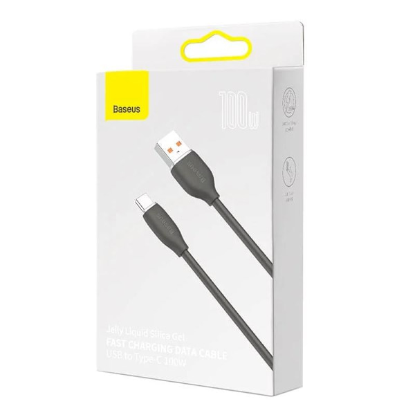 Baseus 100W USB-C Pikalatauskaapeli lataus/tiedonsiirto Black