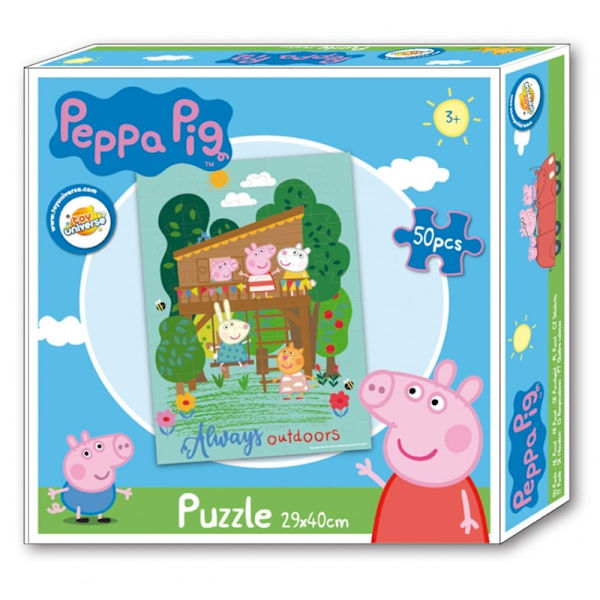 Peppa pig pussel 50pcs Multicolor