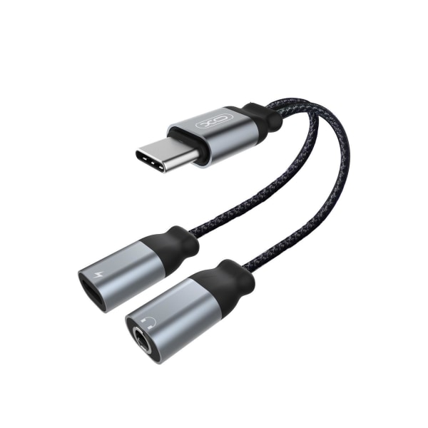 USB-C till 3.5mm / USB-C Audio Adapter Samsung/Andriod Mobiler Svart