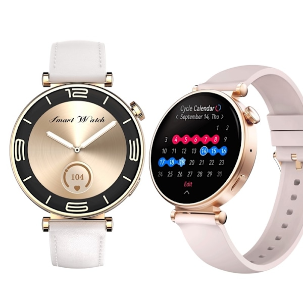 Riversong Smartklocka GLOW SW906 Bluetooth-samtal med extra rem Rosaguld Pink gold