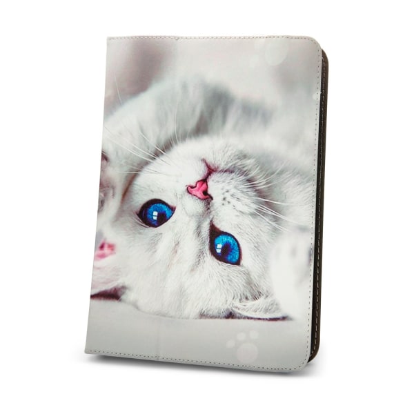 Universal Flip-etui til 9-10,2" tabletter - Cute Kitty Multicolor