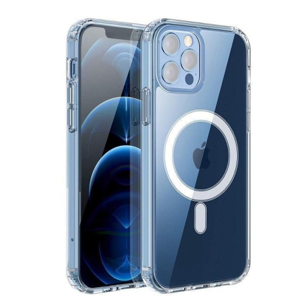 iPhone 15 Plus - Magasafe Extra iskunkestävä ohut pehmeä kansi Transparent
