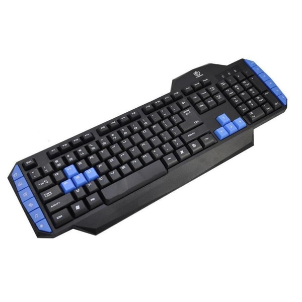 Rebeltec Warrior Gaming Keyboard med 12 Multimedia Keys Svart, Blå
