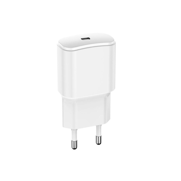 Snabbladdare för iPhone / Samsung 20W PD USB-C Väggladdare White