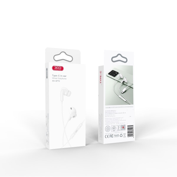 USB-C / TYPE-C-stik In-Ear-hovedtelefoner med mikrofon Samsung /Andet White