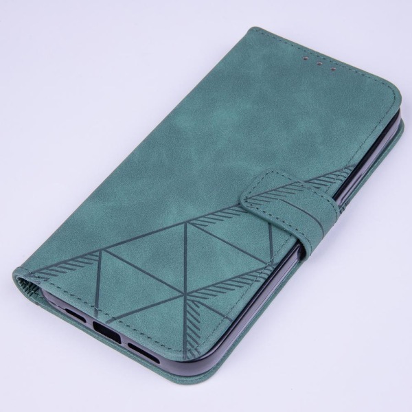 iPhone 14 - Smart Trendy Mobilplånbok - Grön Grön