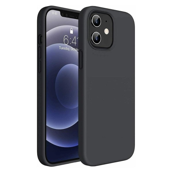 iPhone 12 Mini - Matt TPU Soft Cover - Sort Black