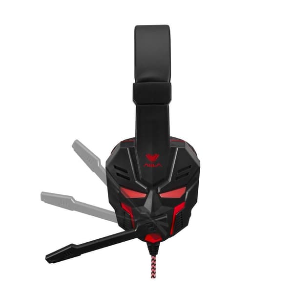 Gaming Headset Hörlurar AULA Prime Stereo Basic - Svart/Röd Red