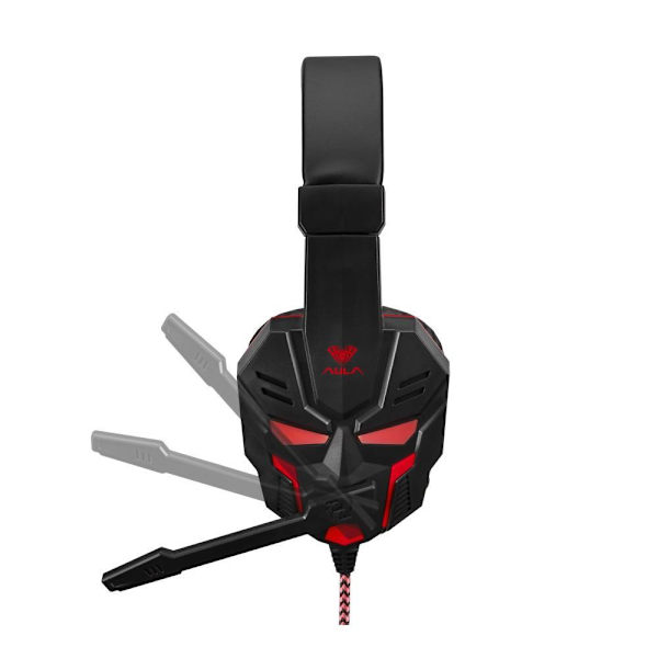Gaming Headset Hovedtelefoner AULA Prime Stereo Basic - Sort/Rød Red