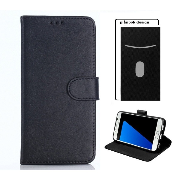 Sony Xperia E4 - Kotelo Mobiililompakko - Musta Black