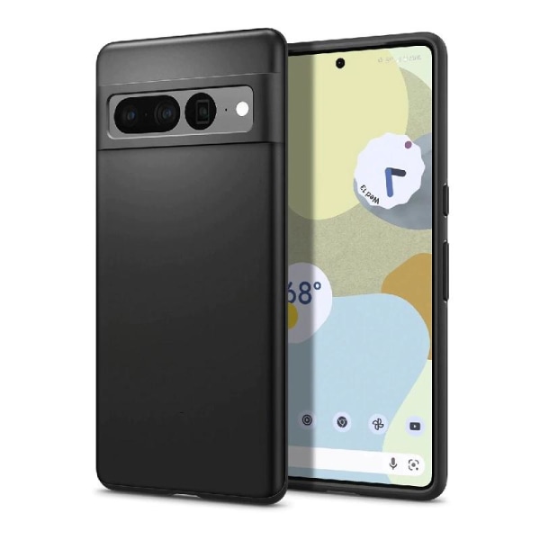 Google Pixel 7 PRO - Matt TPU Mjuk Skal - Svart Transparent