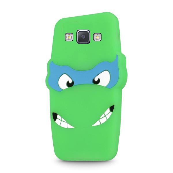 Samsung Galaxy A5 (2015) - 3D Silikonskydd Skal - Grön Grön