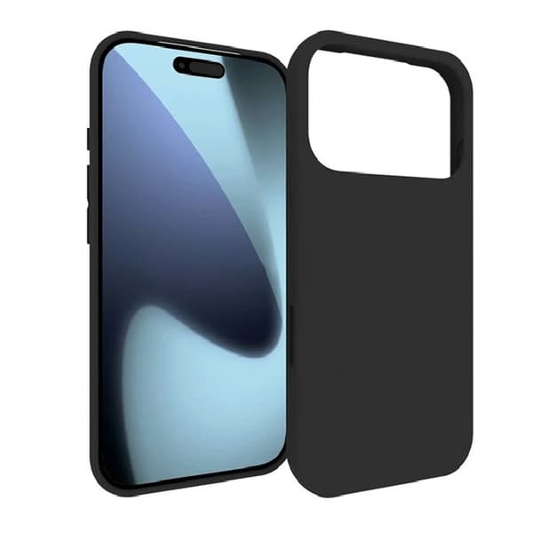 iPhone 17 Pro / iPhone 18 Pro - Matt TPU Mjuk Skal - Svart Black