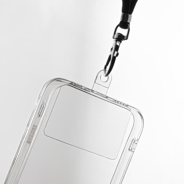 5-Pack Universal Strap insert / bandinsats för mobilskal, nackremsinsats Transparent