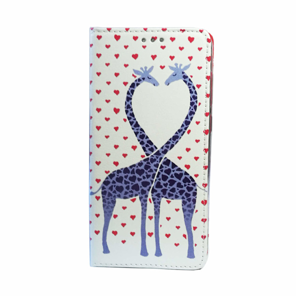 iPhone 7/8 - Älykäs Trendikäs Sweet Love Flip Case Mobiililompakko White