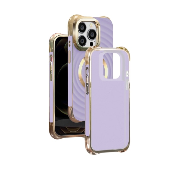 iPhone 15 - MagSafe-kompatibel Circle Glam Mag Skal Lila Purple