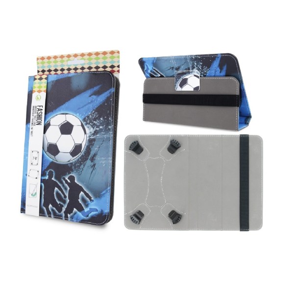 Universal Flip Case til 9-10,2" tablets - Fodbold Multicolor