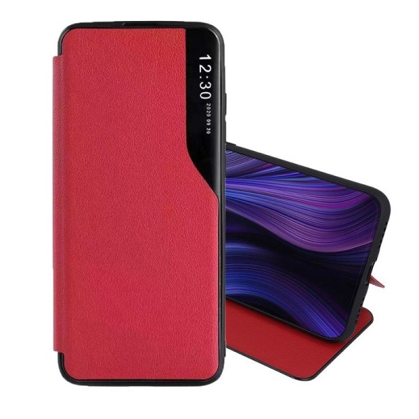 Samsung Galaxy A22 4G - Smart View Fodral - Röd Röd