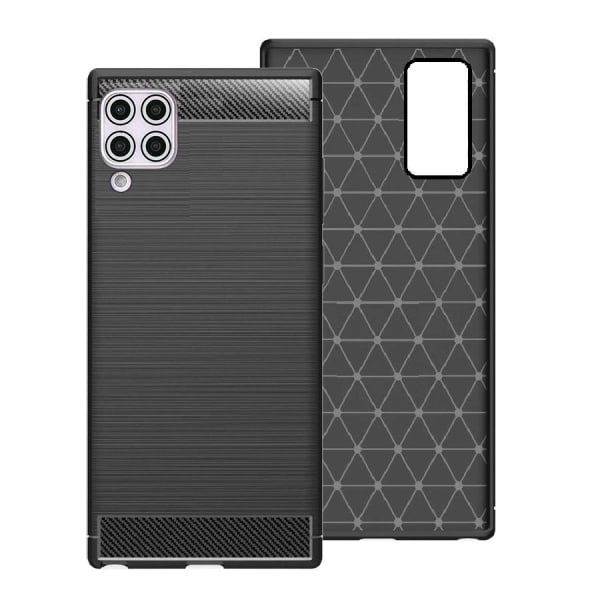 Huawei P40 Lite - Fleksibelt Carbon Soft TPU Cover - Sort Black