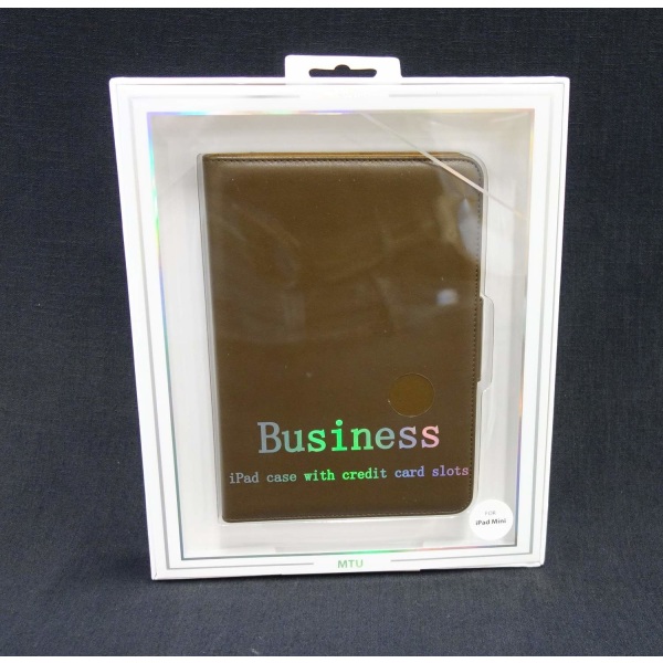 iPad Mini 1/2/3 - Business Edition -nahkainen lompakkokotelo - ruskea Brown