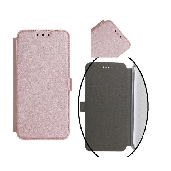 LG K4 2017 - Smart Pocket Case Mobilpung - Pink Guld Pink gold