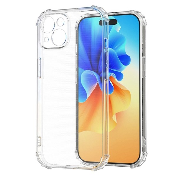 iPhone 15 - Bumper Extra Stöttåligt Slim Mjuk Skal Transparent