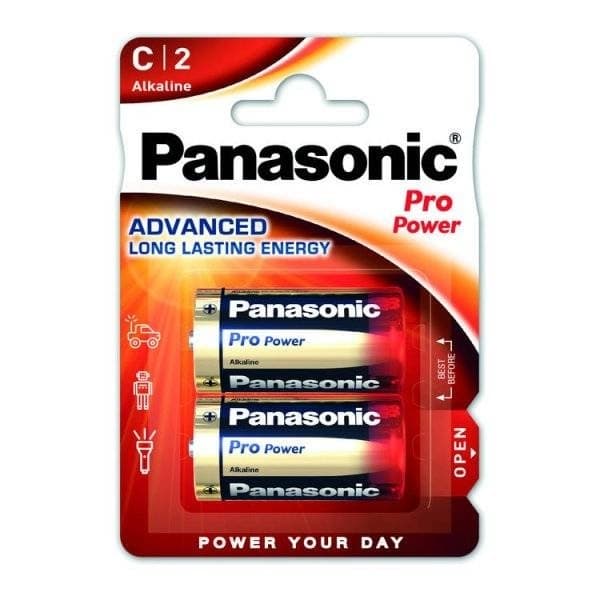 Panasonic Pro Power C Alkaline Batteri (LR14) – 2-pack Multicolor
