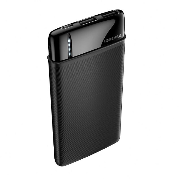 5000mAh Forever Powerbank til mobiltelefoner og tablets svar Black