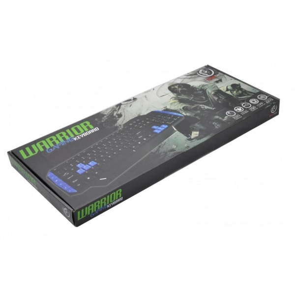 Rebeltec Warrior Gaming Keyboard med 12 Multimedia Keys Svart