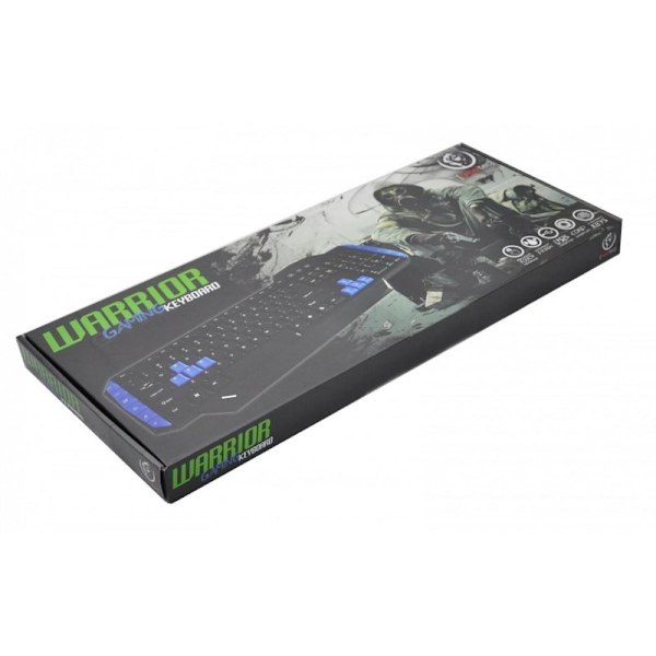 Rebeltec Warrior Gaming Keyboard med 12 multimedietaster Black