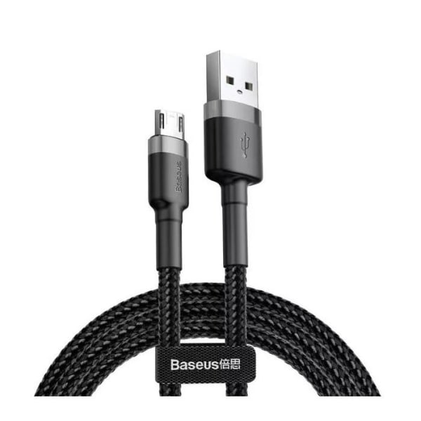 Baseus USB-C 3Amp X-Shaped Laddningskabel - 100cm Svart