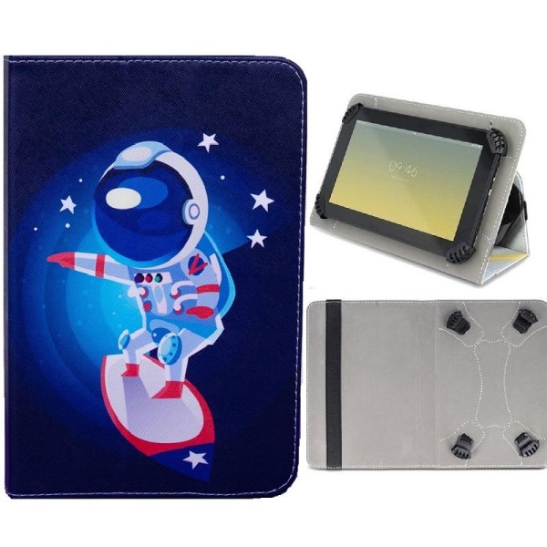 Universal Flip Case til 7"-8" tablets - Cosmonaut Multicolor