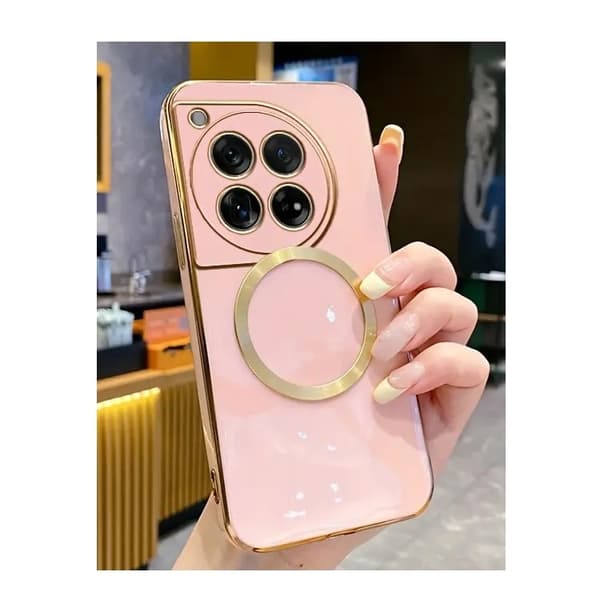 OnePlus 12 - MagSafe-kompatibel Elegant Skal Pink