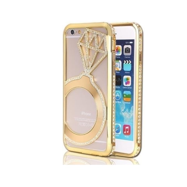 iPhone 6 / 6S - Fancy Cover Takana koruja - kultaa Gold