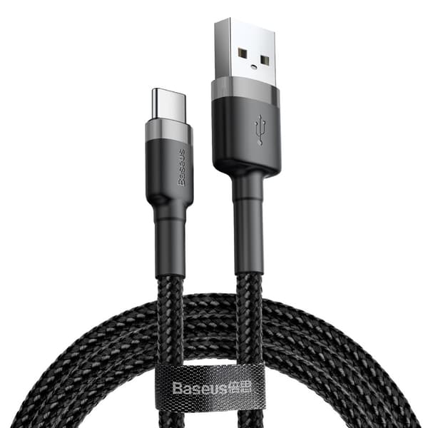 Baseus USB-C Snabbladdning Laddningskabel Samsung / Android -2m Black