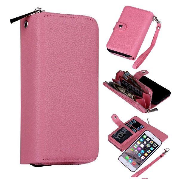 Samsung Galaxy S8 Plus - Magnetiskt Plånboksfodral & Myntfack - Rosa Rosa