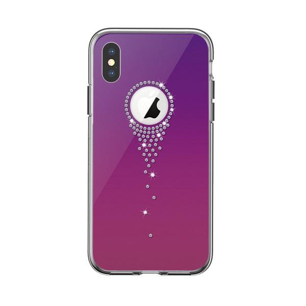 iPhone XS Max - DEVIA Angel Tears -sarjan kansi - violetti Purple