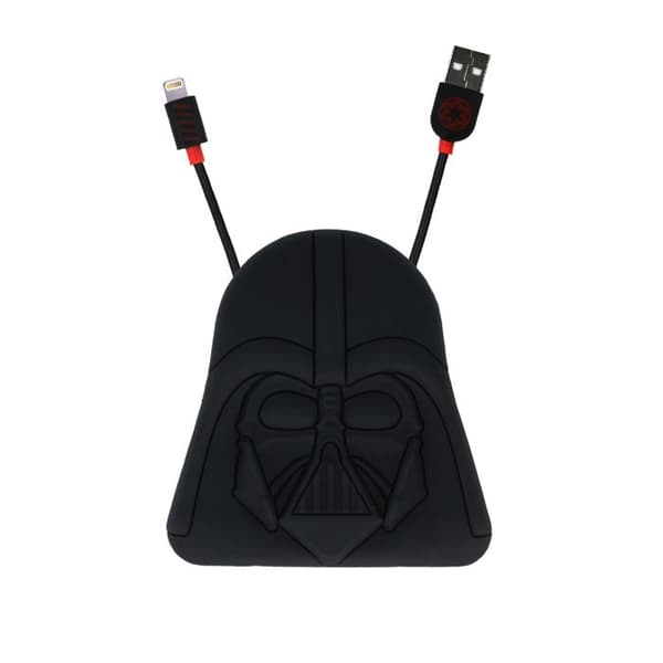 Star Wars Darth Vader Lightning kabel för iPhone iPad iPod Svart