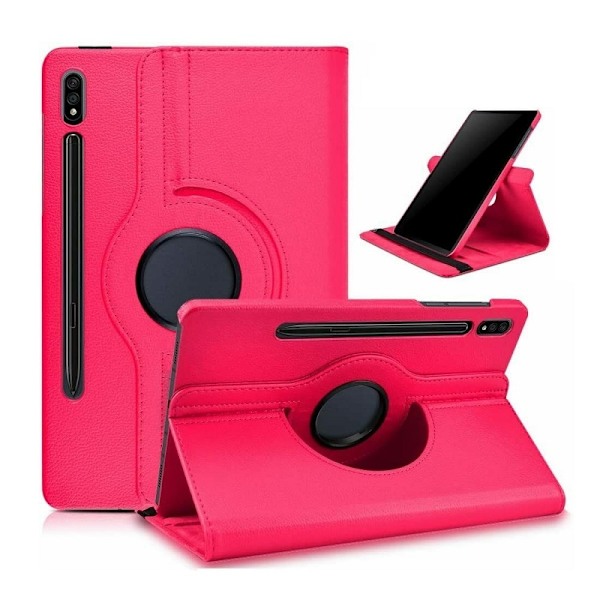 Samsung Galaxy Tab S9 FE 10,9" - Fodral 360° Roterbar Rosa Svart