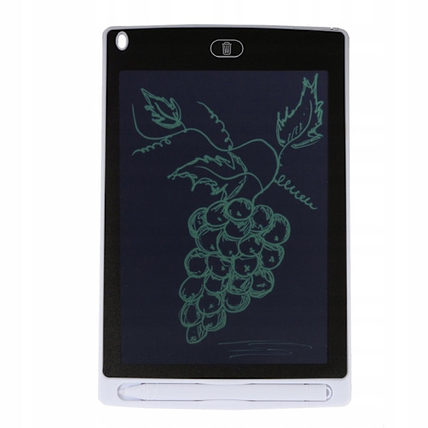 Elektroninen piirustustaulu, 8,5" LCD-piirustustaulu lapsille White